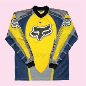 Vintage Y2K Fox Racing Aero Mesh Motocross Dirt Bike MX Jersey Large